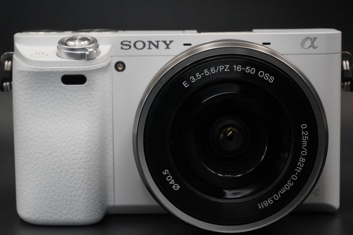 Sony Alpha a6000 Mirrorless Camera with 2 Lenses White US STOCK #10857
