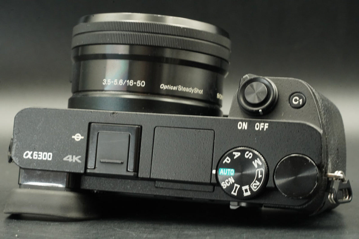 Sony a6300 + 16-50mm PZ Lens Mirrorless Digital Camera Black -2722 cuts- #12359