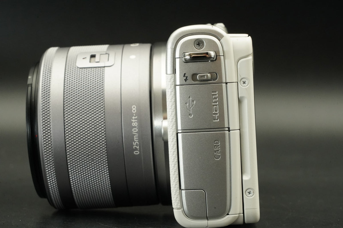 Canon EOS M100 Digital Camera 15-45mm White EF-M Mount #11772