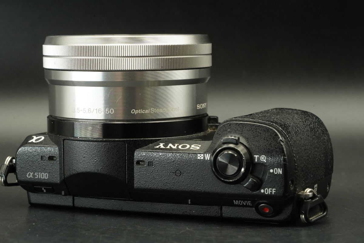 Sony Alpha a5100 Mirrorless Digital Camera w/ Lens Black -99356 cuts- #12536