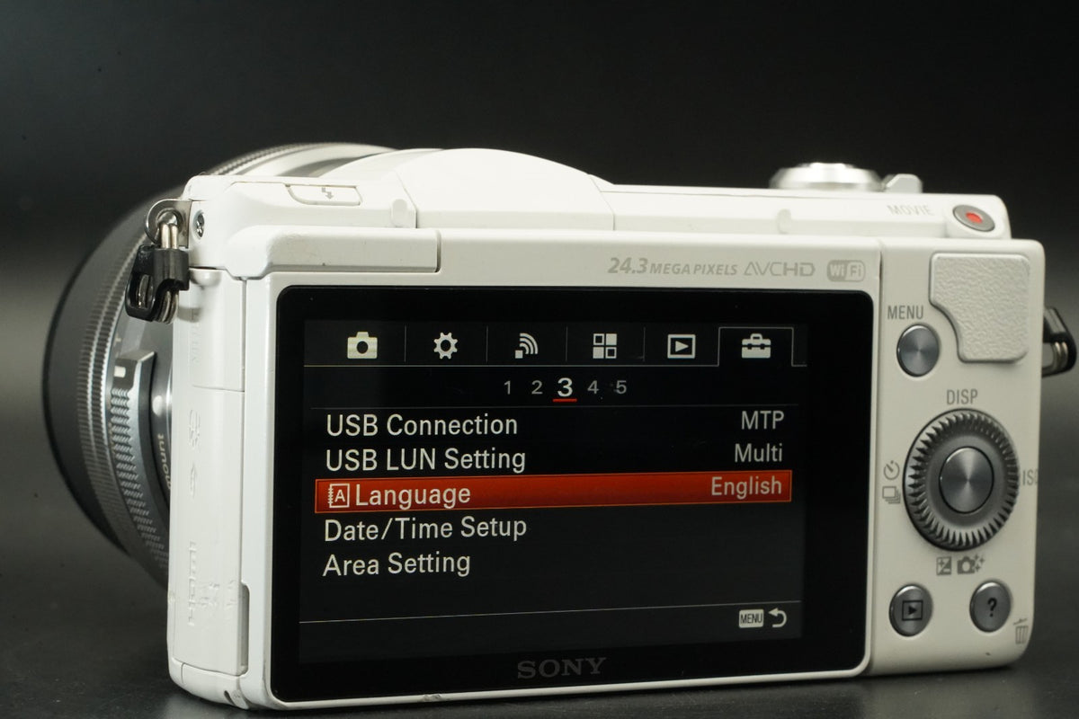 Sony Alpha a5100 Mirrorless Digital Camera White -2369 cuts- US STOCK #11713