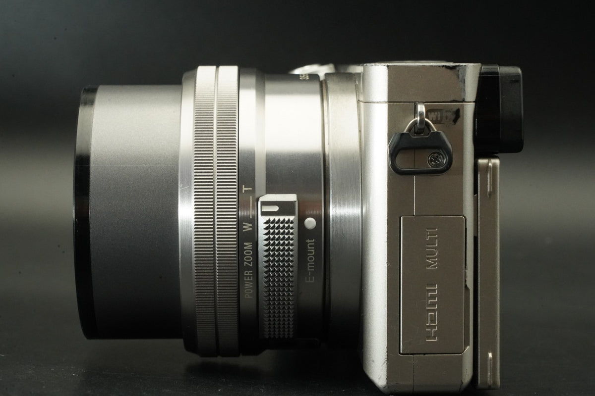 Sony a6000 Digital Mirrorless Camera Silver 2 Lenses! [] US STOCK #11712