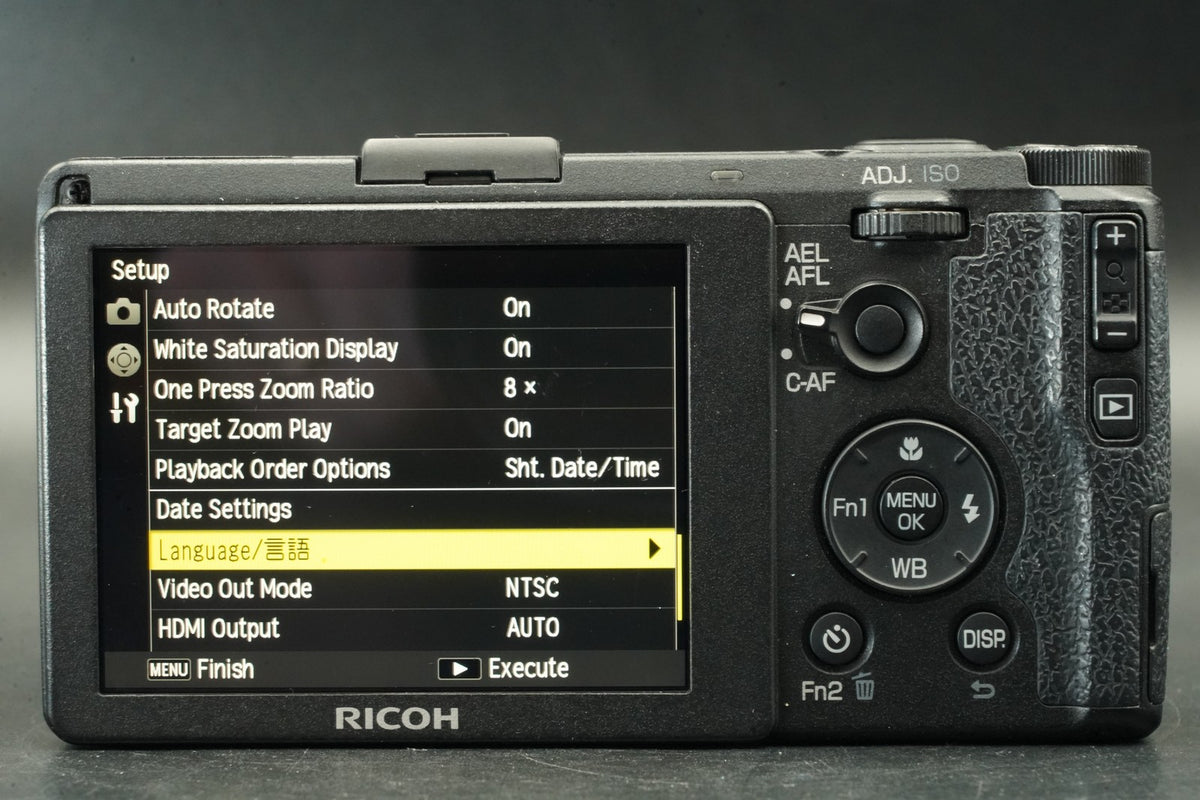 RICOH GR 16.2MP Digital Compact Camera Black JAPAN US STOCK #11964