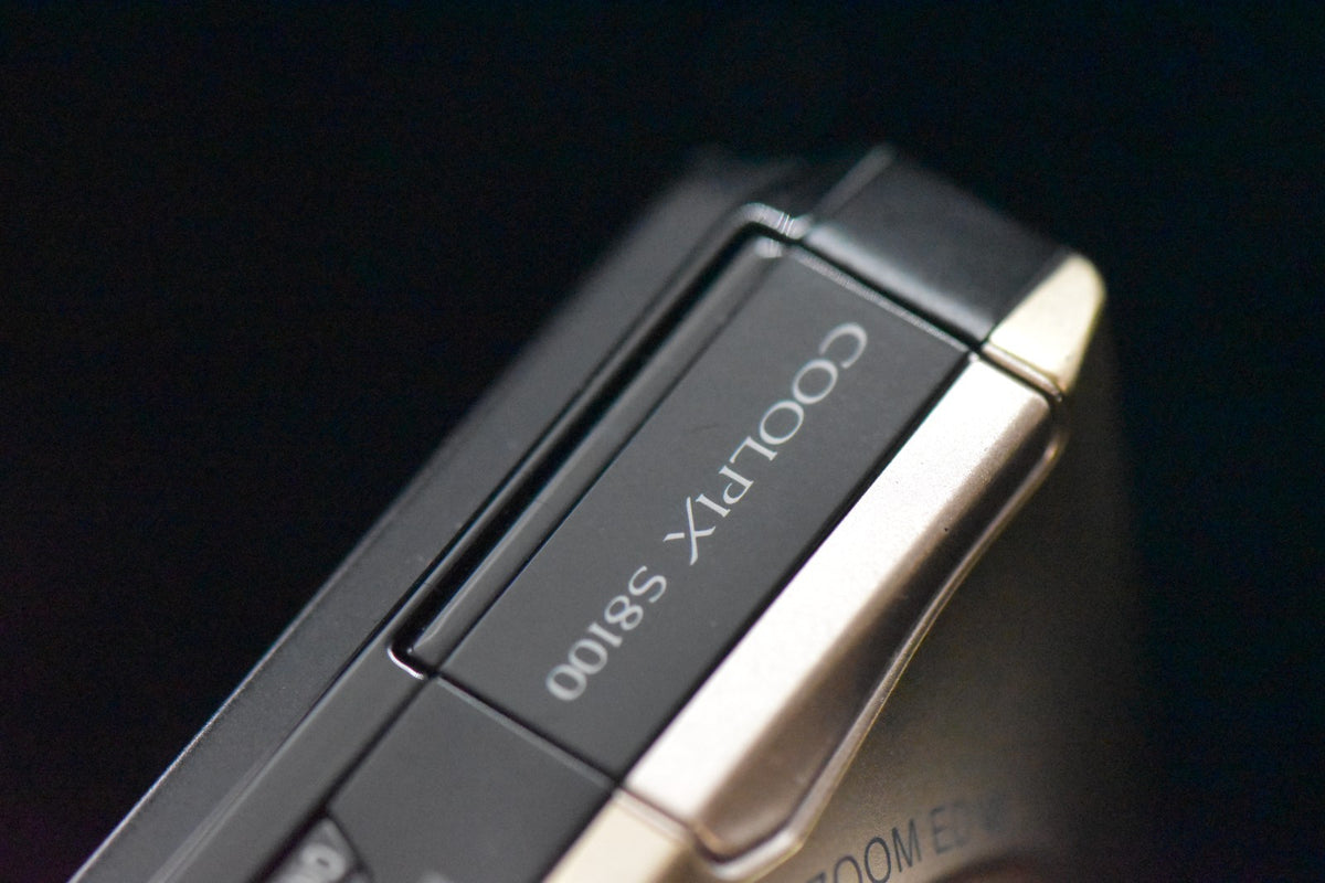 Nikon COOLPIX S8100 Compact Digital Camera 10x Wide Gold US STOCK #7406