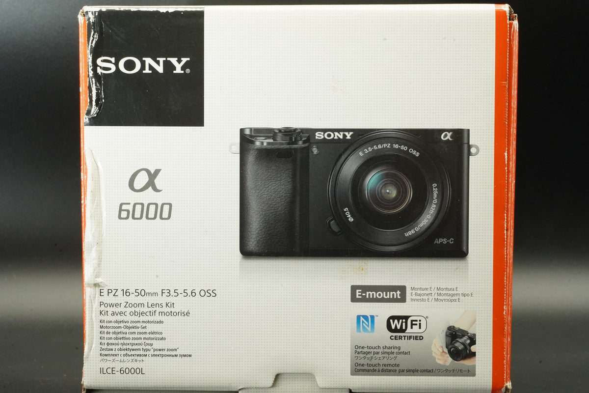 Sony a6000 Digital Mirrorless Camera Silver w/ 16-50 + 55-210mm 31032 cut #12012