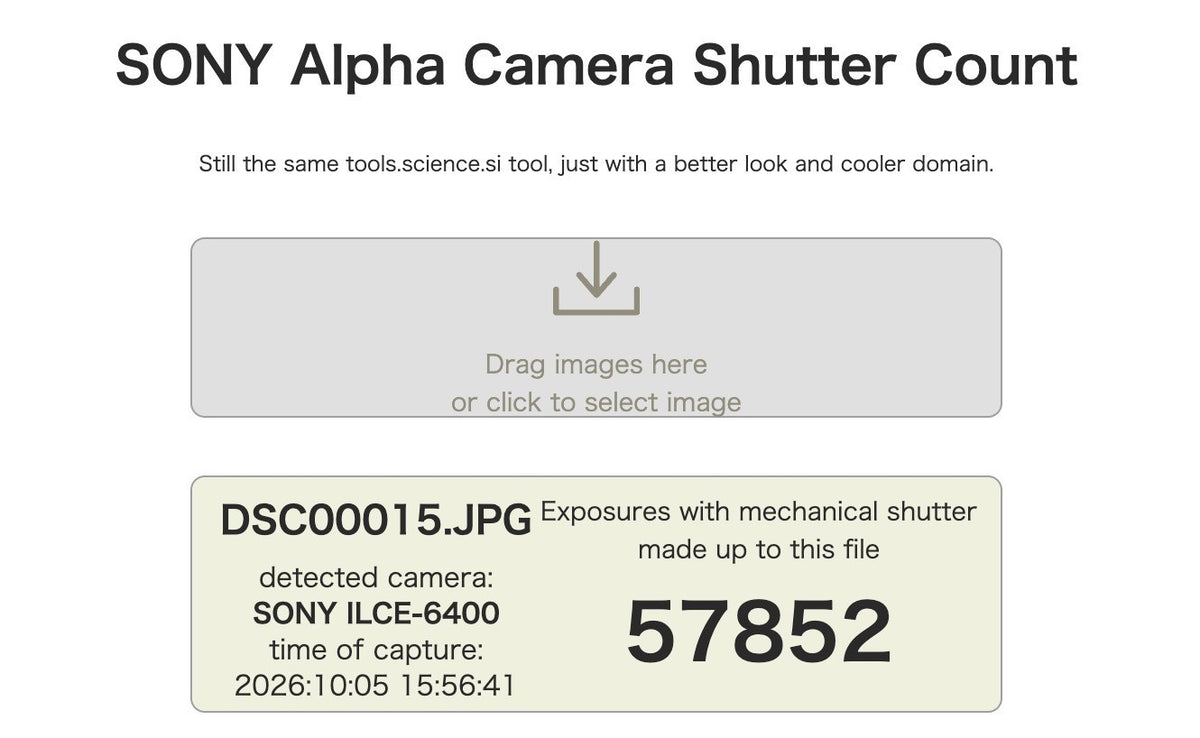 Sony A6400 Digital Camera Silver w/ 16-50mm Lens -57852 cuts- #12530