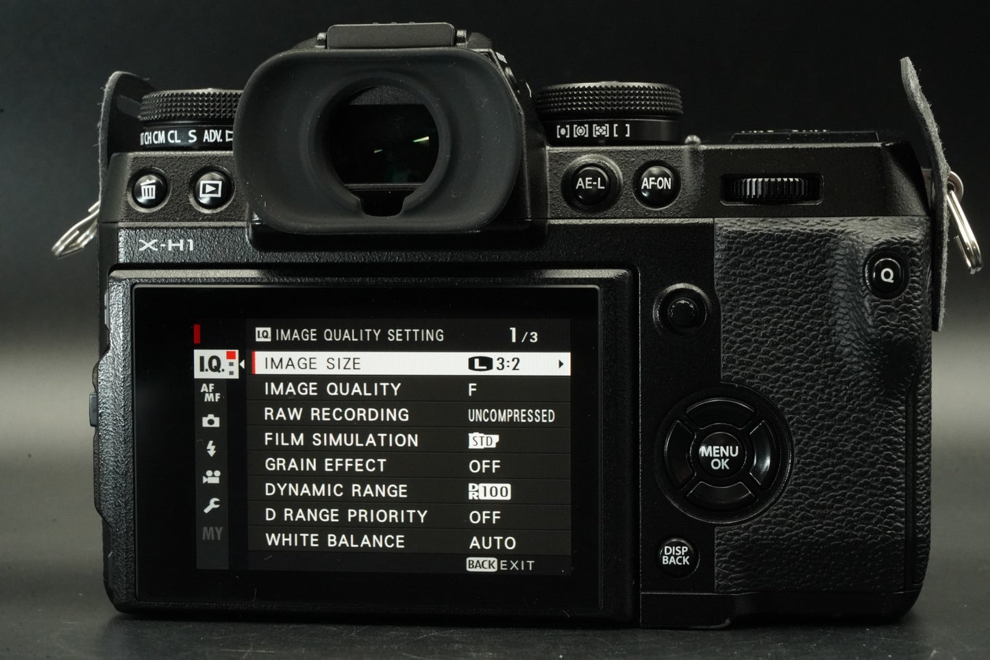 Fujifilm X-H1 24.3 MP Mirrorless Camera Black -32480 cuts- #11836
