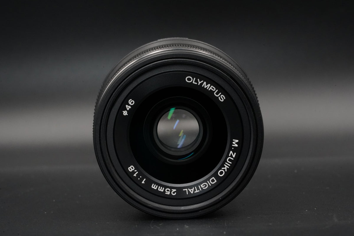 OLYMPUS M.ZUIKO DIGITAL 25mm F/1.8 Black Lens US STOCK #11784