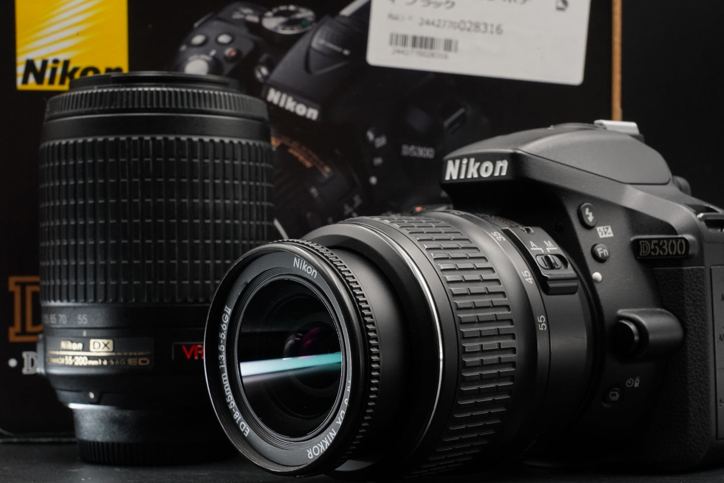 7480 cuts!! Nikon D5300 DSLR Digital Camera with 2 Lenses 11116