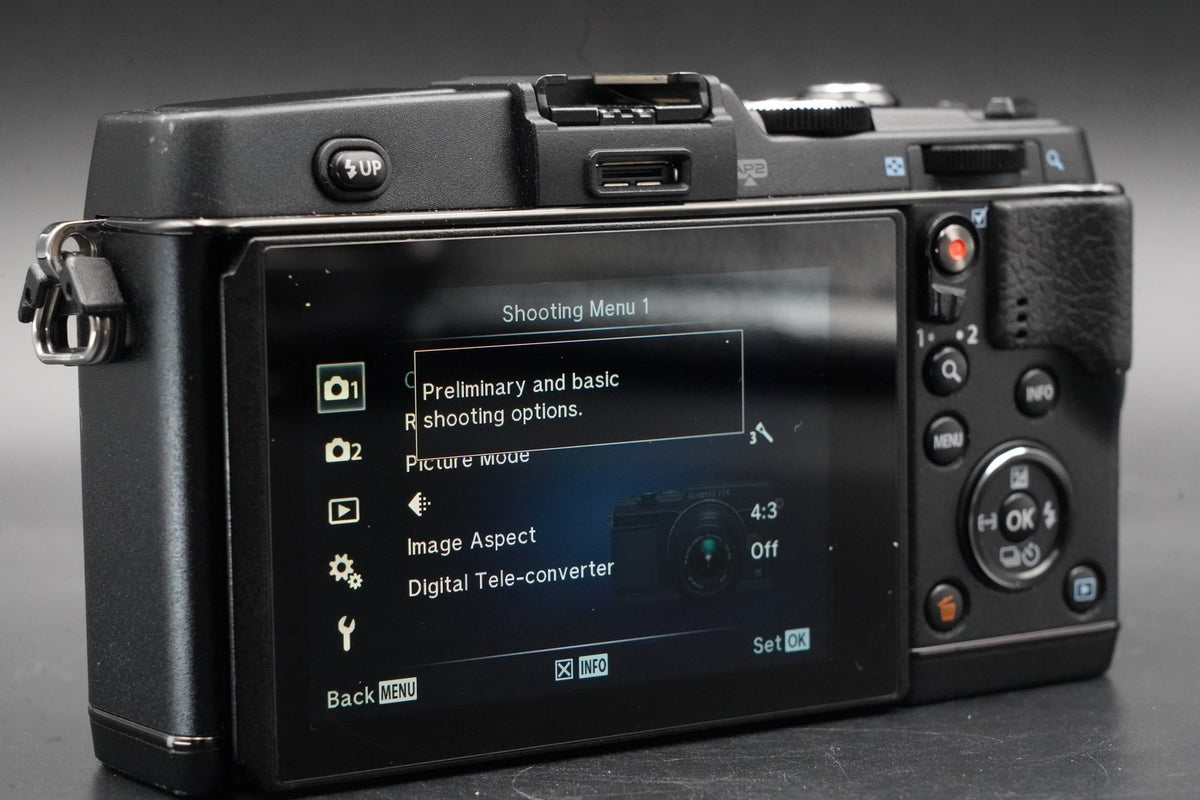 Olympus PEN E-P5 Black Body Wifi Digital Camera US STOCK #11047