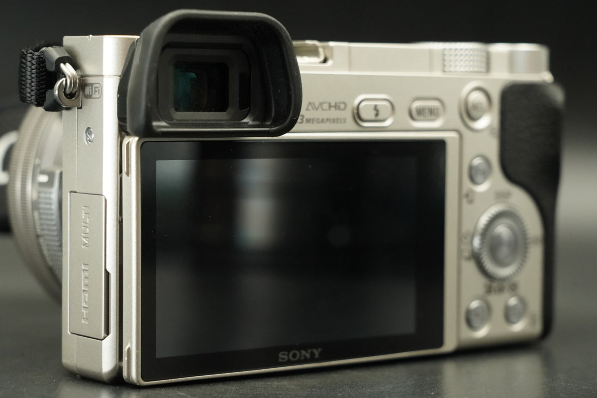 Sony a6000 Digital Mirrorless Camera Silver w/ 16-50 + 55-210mm US STOCK #12193