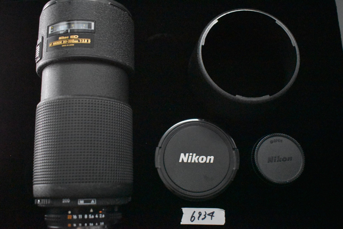 [US Duty Paid] NIKON AF NIKKOR 80-200mm F/2.8D ED Zoom Telephoto Lens 6934