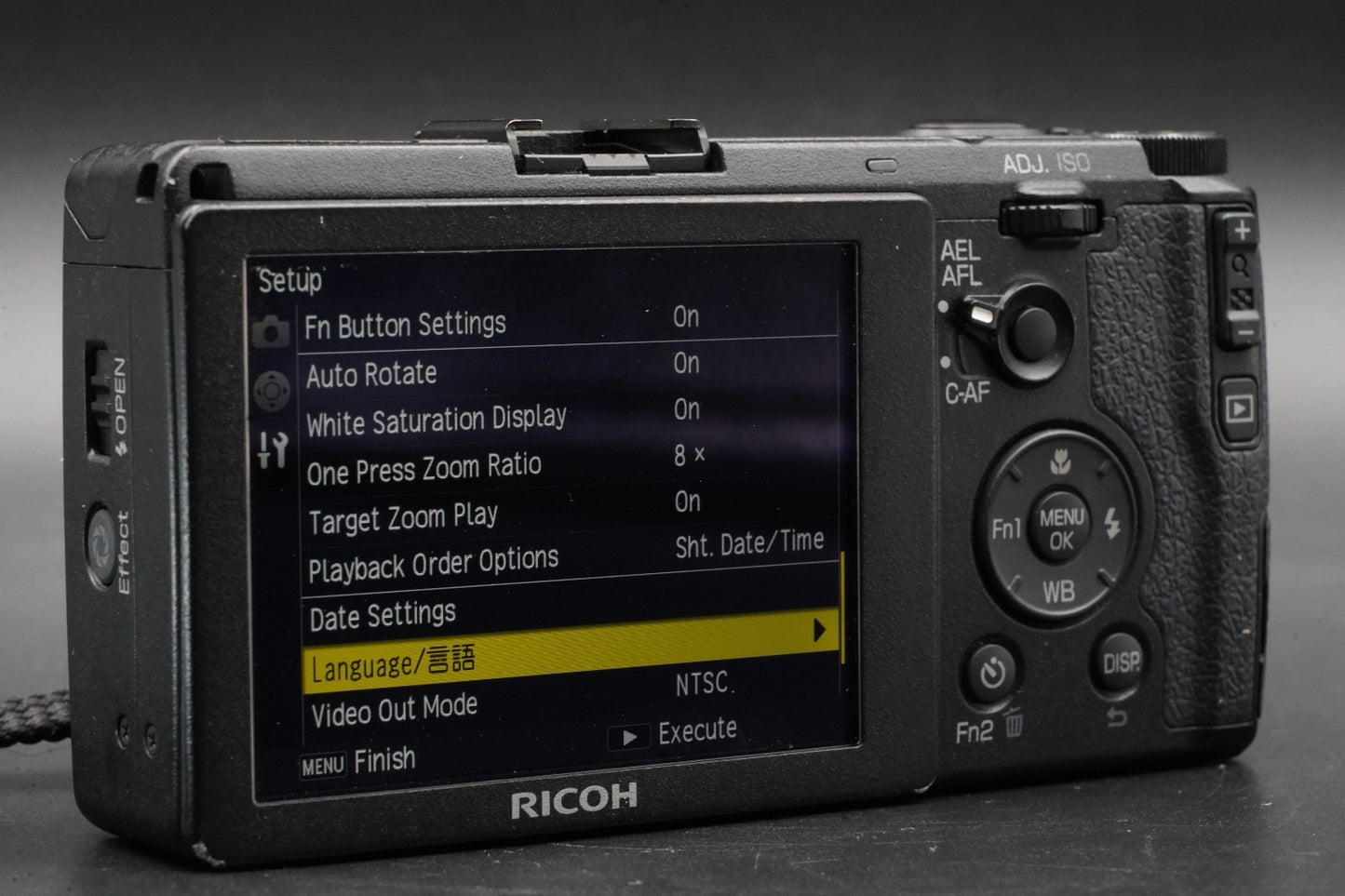 RICOH GR 16.2MP Digital Compact Camera Black JAPAN US Duty Paid 10832