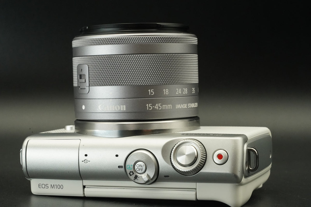Canon EOS M100 Digital Camera 15-45mm White EF-M Mount #11772