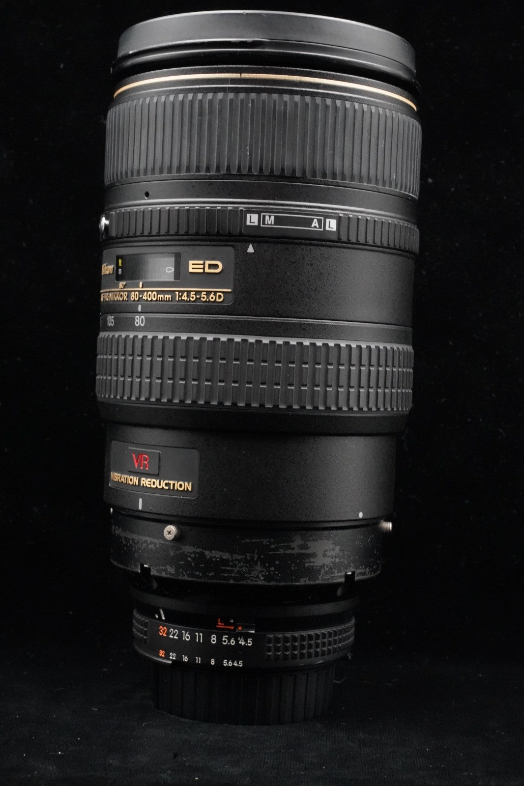 Nikon AF VR NIKKOR 80-400mm F/4.5-5.6 D ED Zoom F mount Lens R0252 #10719
