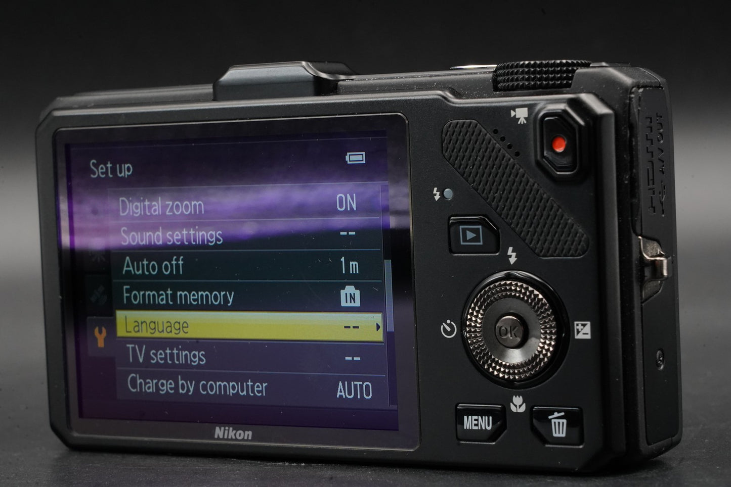 Nikon Coolpix S9300 Black 16.0MP Digital Camera US Duty Paid 11152