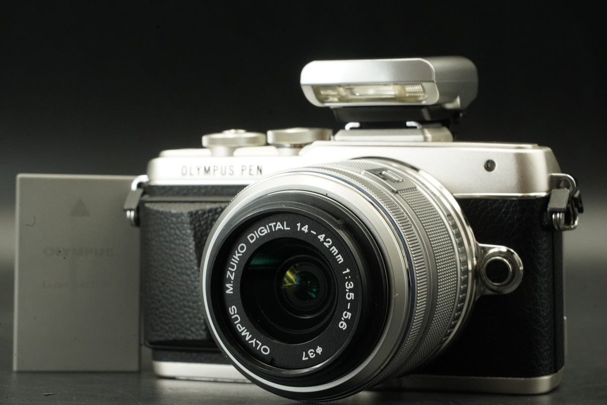 Olympus PEN E-PL7 Digital Camera Silver with 14-42mm Lens -4256 cut- #12389