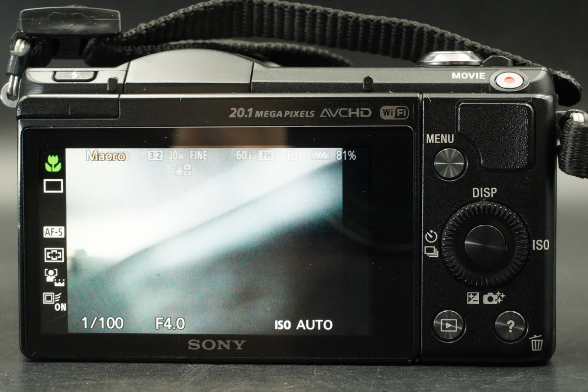 Sony Alpha a5000 Mirrorless Digital Camera with Lens Black -6403 cuts- #12176