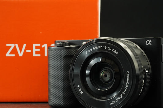 Sony Alpha ZV-E10 Mirrorless Vlog Camera with Lens Black US STOCK #11948
