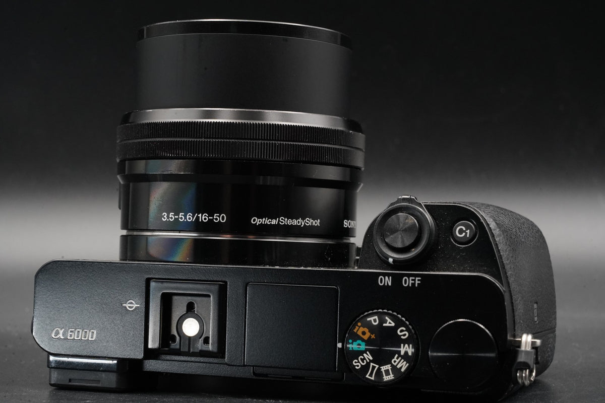 Sony alpha a6000 Digital Mirrorless Camera with Lens Black -35054 cuts- #11204