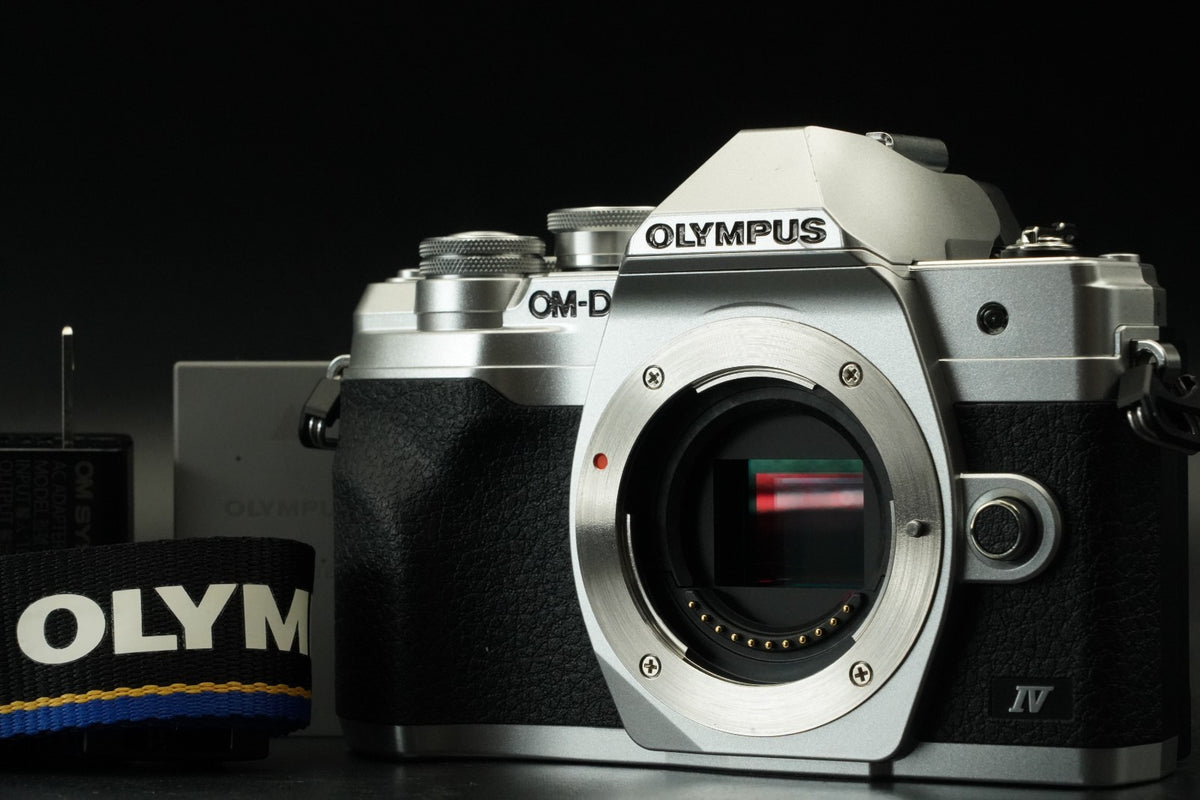 Olympus OM-D E-M10 Mark IV Silver Mirrorless Camera -10104 cut- #12140