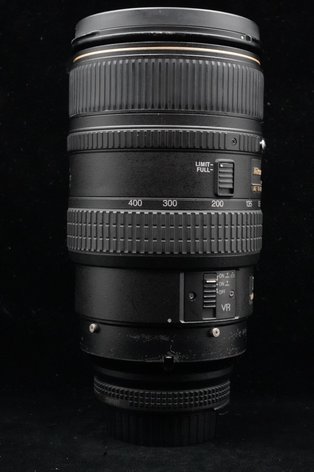 Nikon AF VR NIKKOR 80-400mm F/4.5-5.6 D ED Zoom F mount Lens R0252 #10719