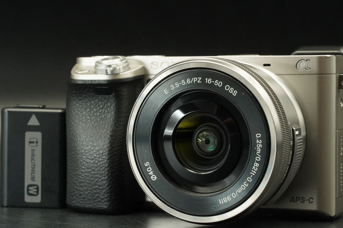 Sony Alpha a6000 Digital Mirrorless Camera with 16-50mm PZ Lens Silver #12407
