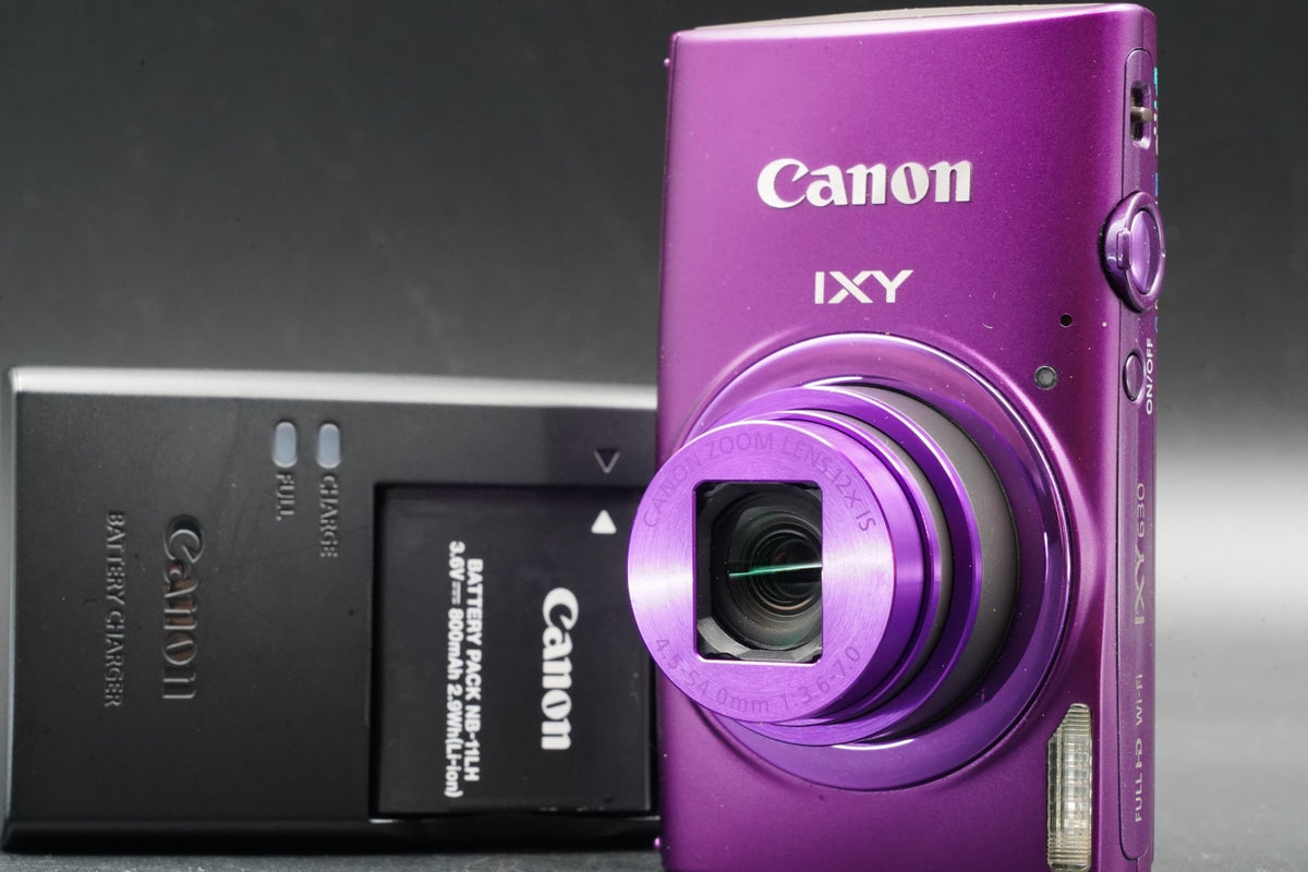 Canon PowerShot ELPH 340 HS Purple 16MP 12x Zoom WiFi Camera IXY 630 Japa #11328