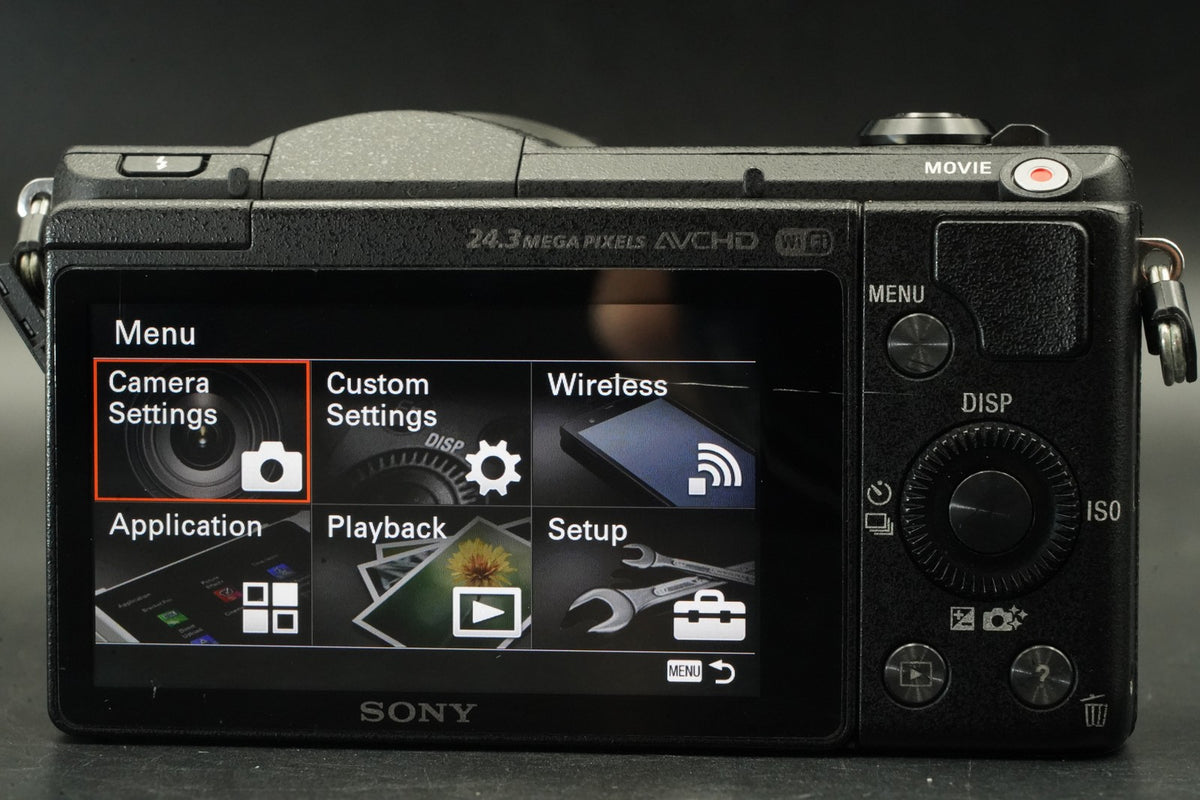Sony Alpha a5100 Mirrorless Digital Camera w/ Lens Black -65555 cuts- #12146