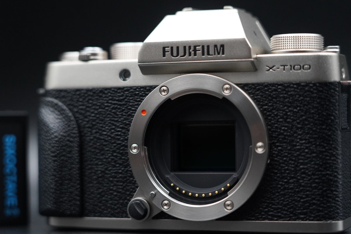 Fujifilm X-T100 Silver 24.2MP Mirrorless Digital Camera Body #10453