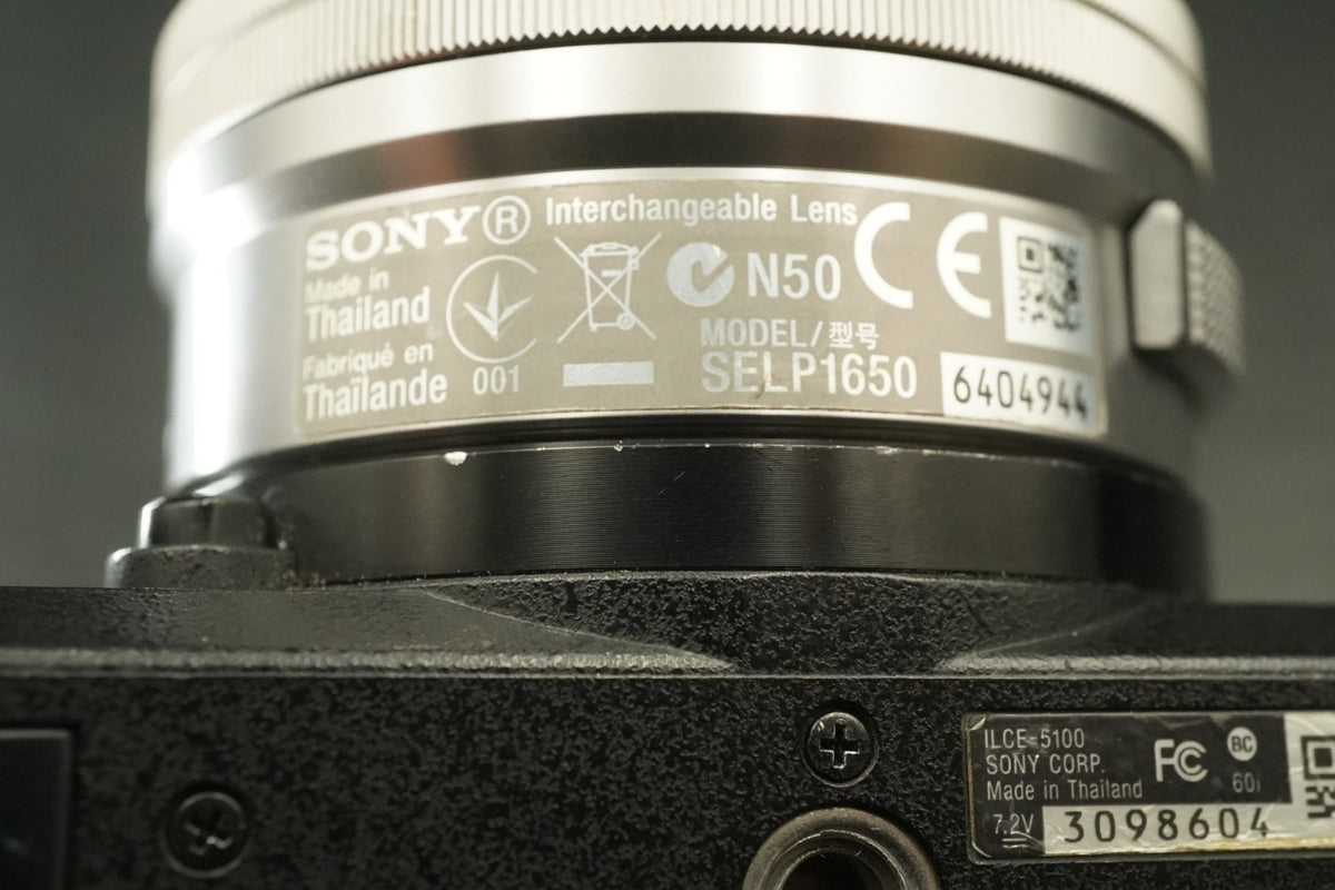 Sony Alpha a5100 Mirrorless Digital Camera w/ Lens Black -99356 cuts- #12536