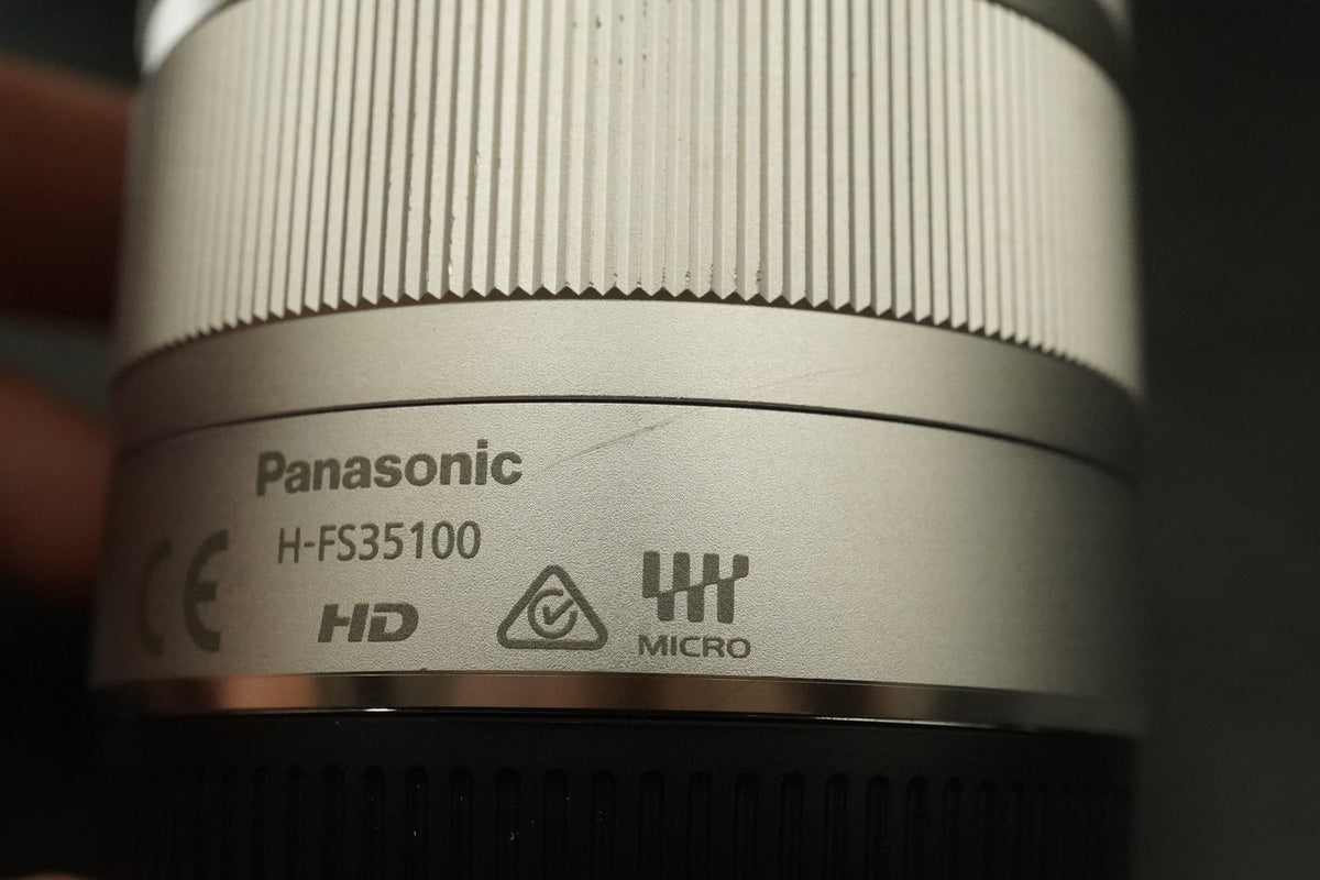 Panasonic DC-GF10 w/ 12-32mm + 35-100mm Lens White LUMIX Camera #12672