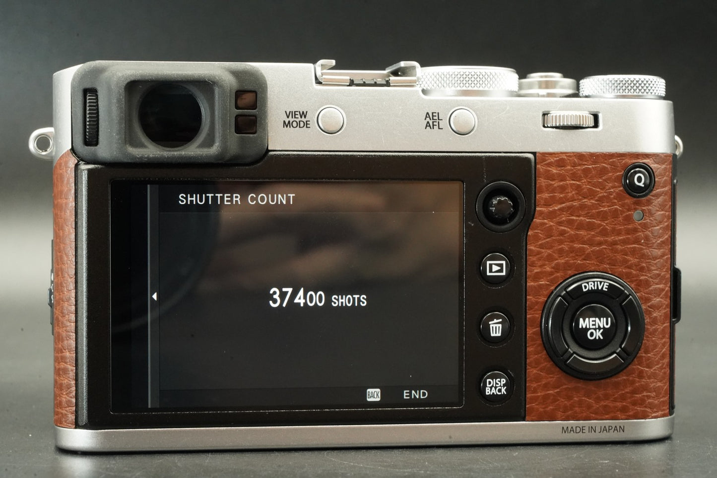 Fujifilm X100F 24.3MP Digital Camera Brown Japan -37400 cuts- #11776