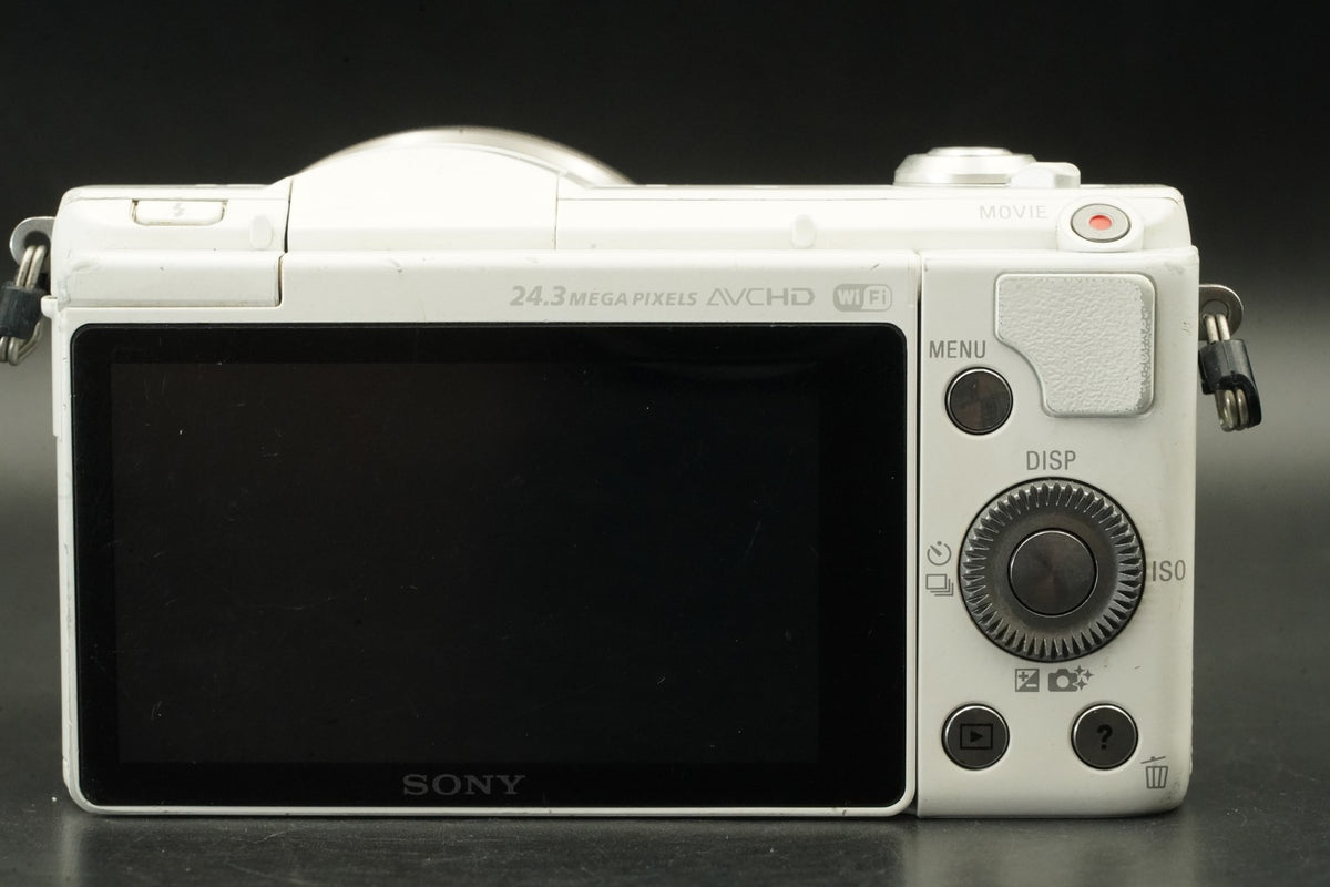 Sony a5100 Digital Camera White with 14-42mm + 55-210mm Lens -34090 cuts- #12365