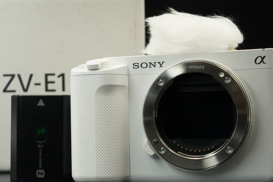 Sony Alpha ZV-E1 4K UHD Mirrorless Camera English White US STOCK #11520