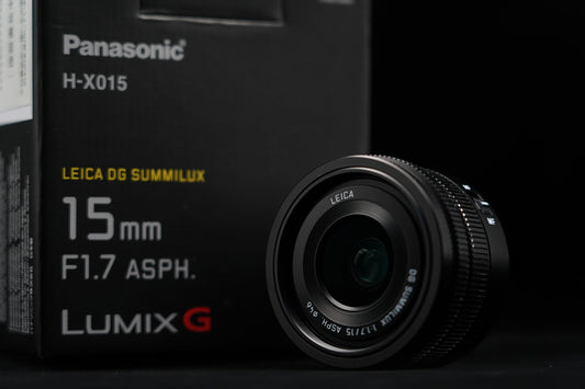 Panasonic LEICA DG SUMMILUX 15mm F/1.7 ASPH H-X015  Lens US STOCK #10182