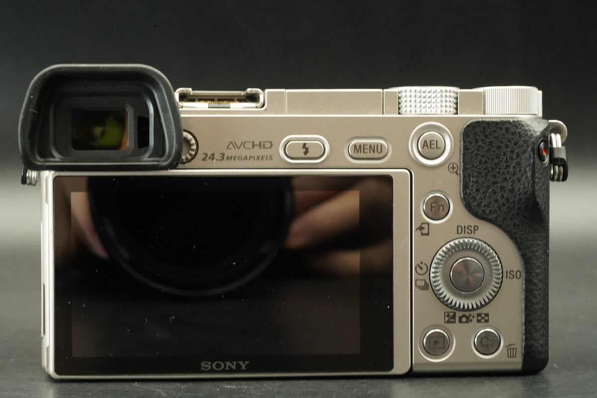 Sony a6000 Digital Camera Silver w/ 16-50 + 55-210mm -12773 cut- #12446