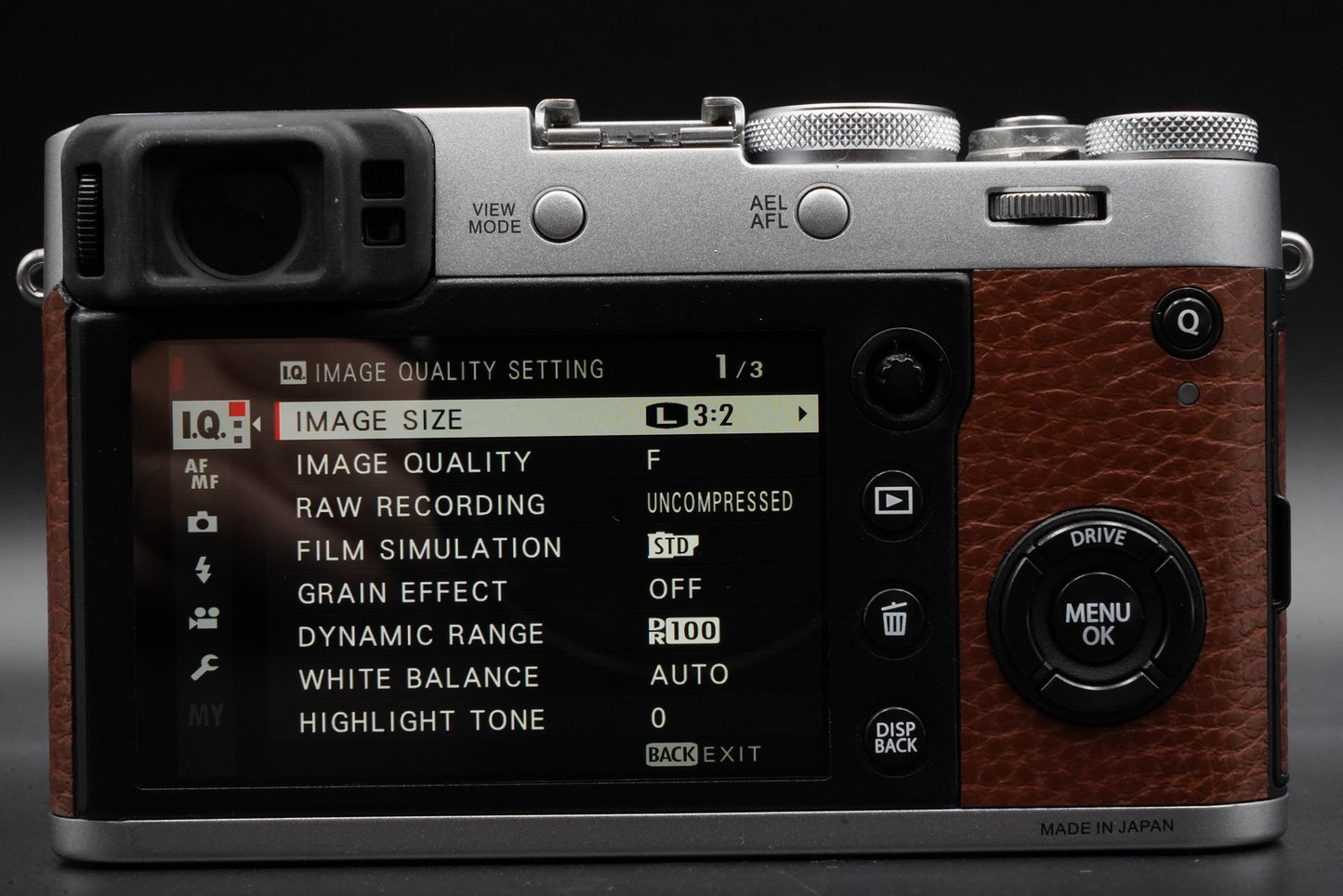 5600 cuts! Fujifilm X100F 24.3MP Digital Camera Brown US Duty Paid Japan 10892