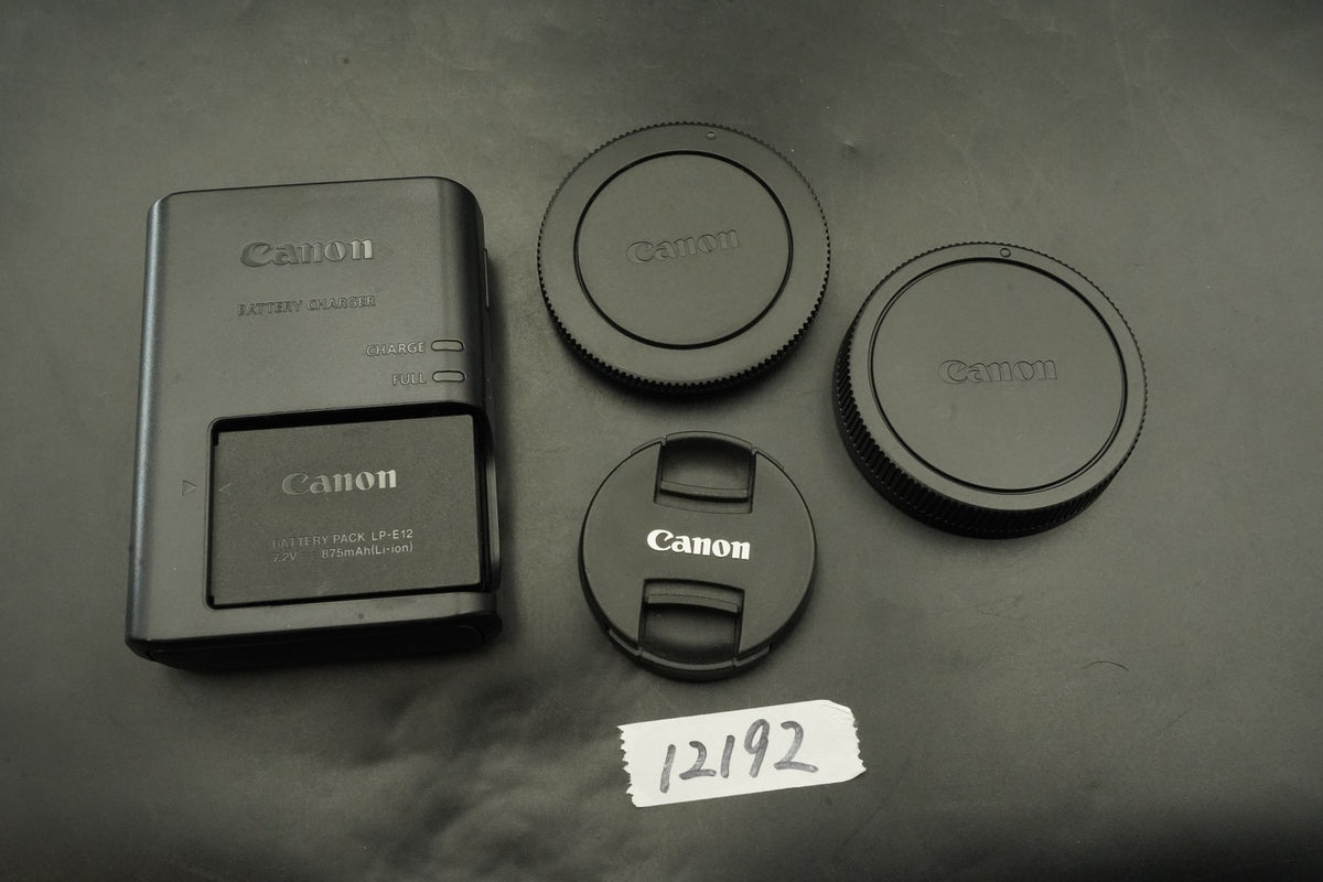 Canon EOS M10 Mirrorless Digital Camera Black w/ 15-45mm + 22mm Lens #12192