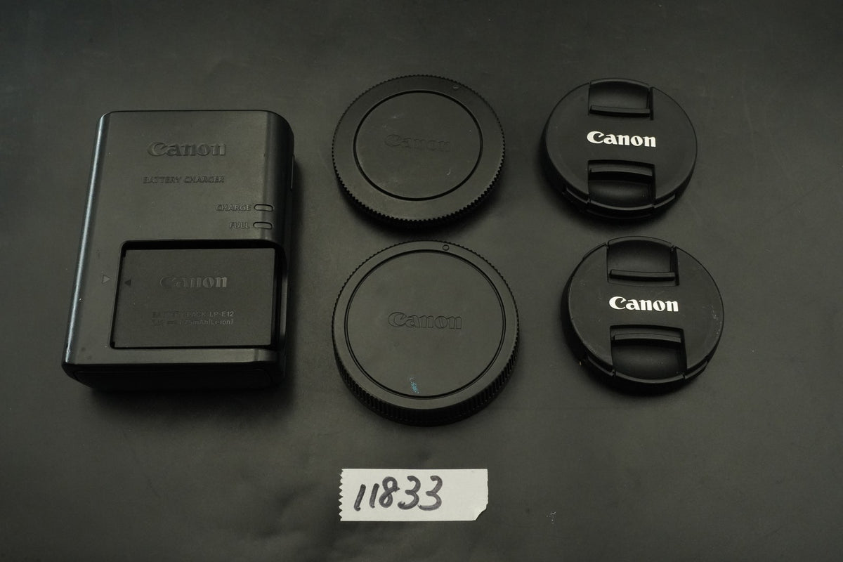 Canon EOS M100 Digital Camera 15-45mm 55-200mm White EF-M Mount US STOCK #11833