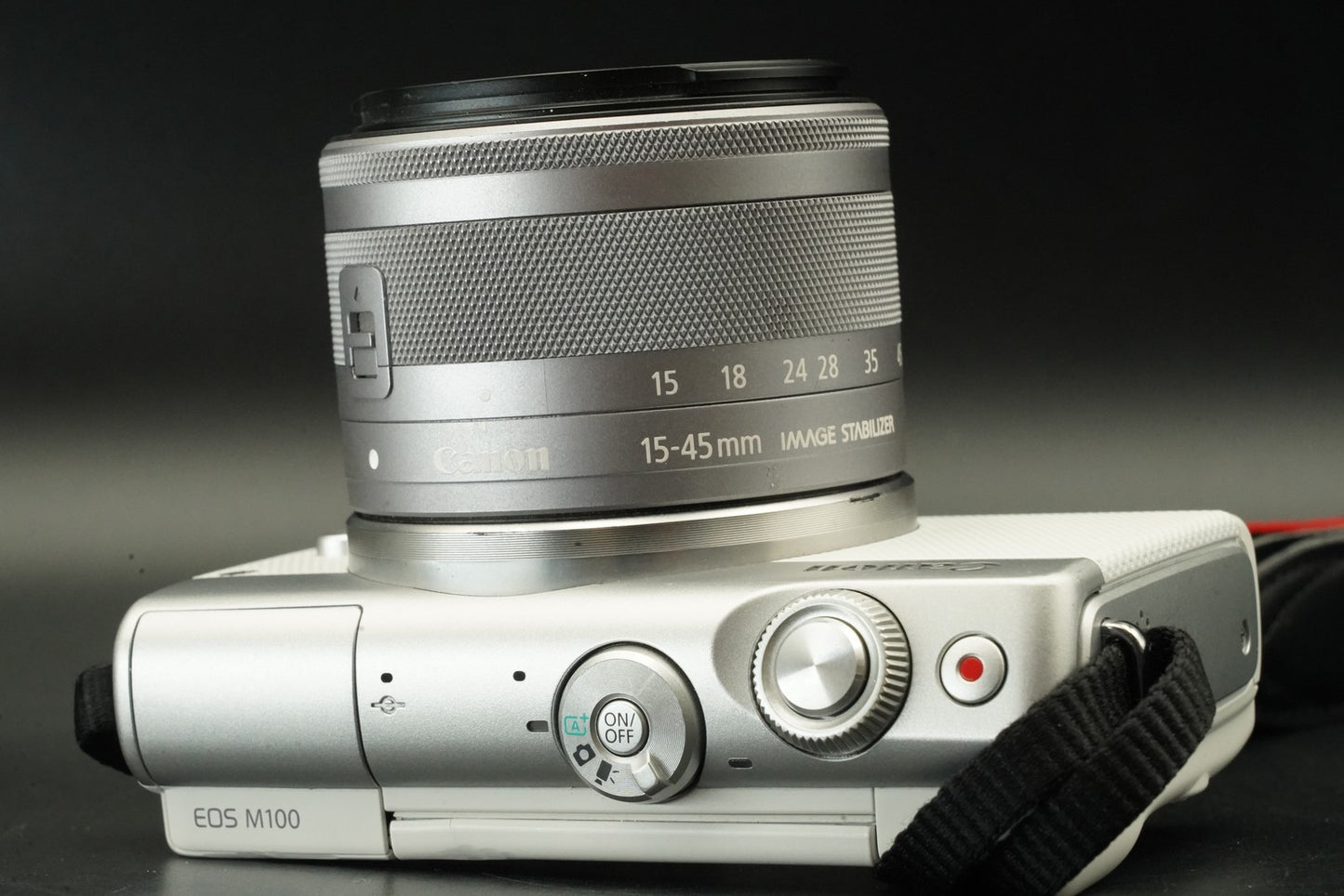 Canon EOS M100 Digital Camera 15-45mm 55-200mm White EF-M Mount #11834