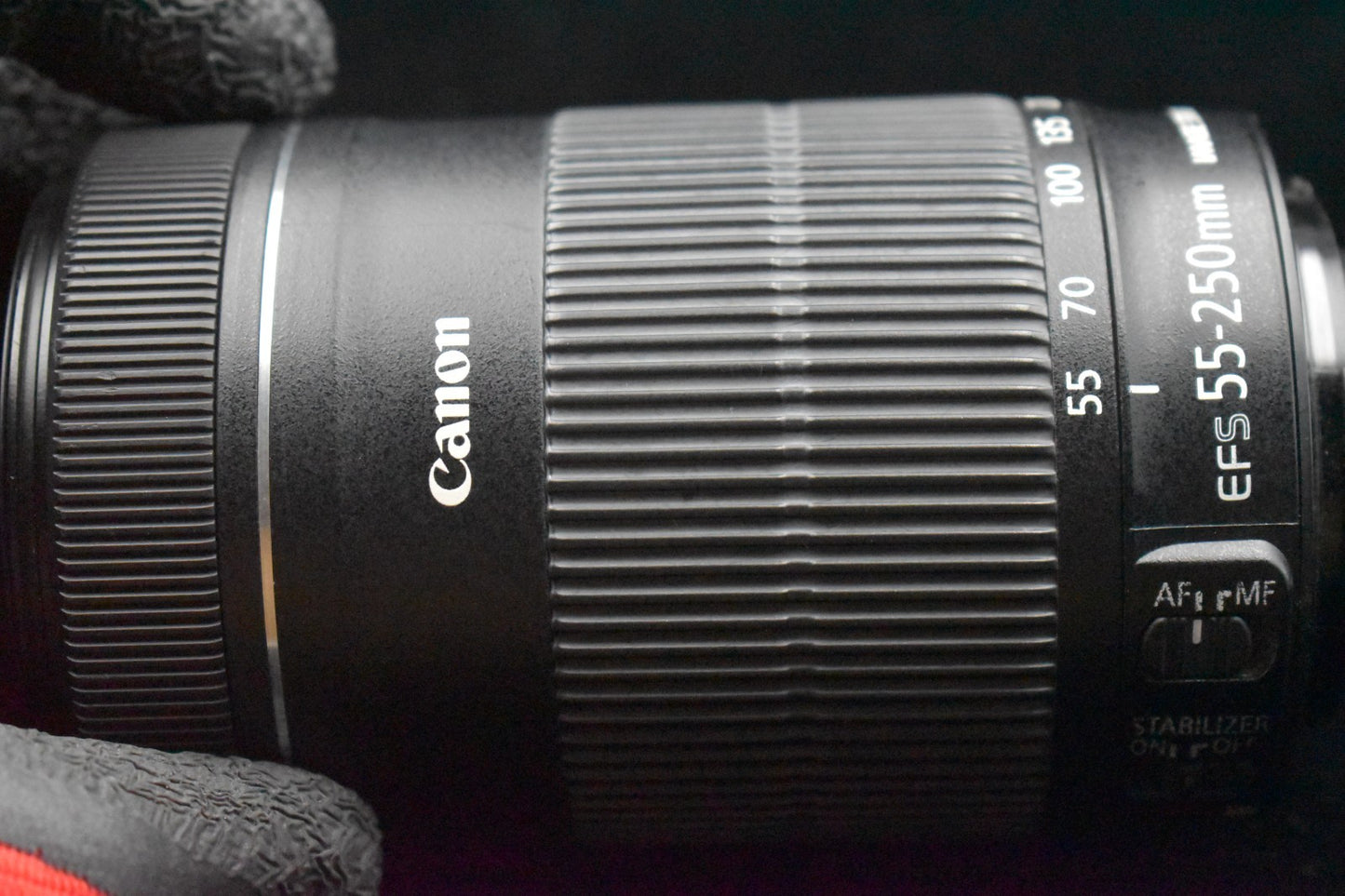 Canon EF-S 55-250mm f/4-5.6 IS STM Zoom Lens Black US Duty Paid
