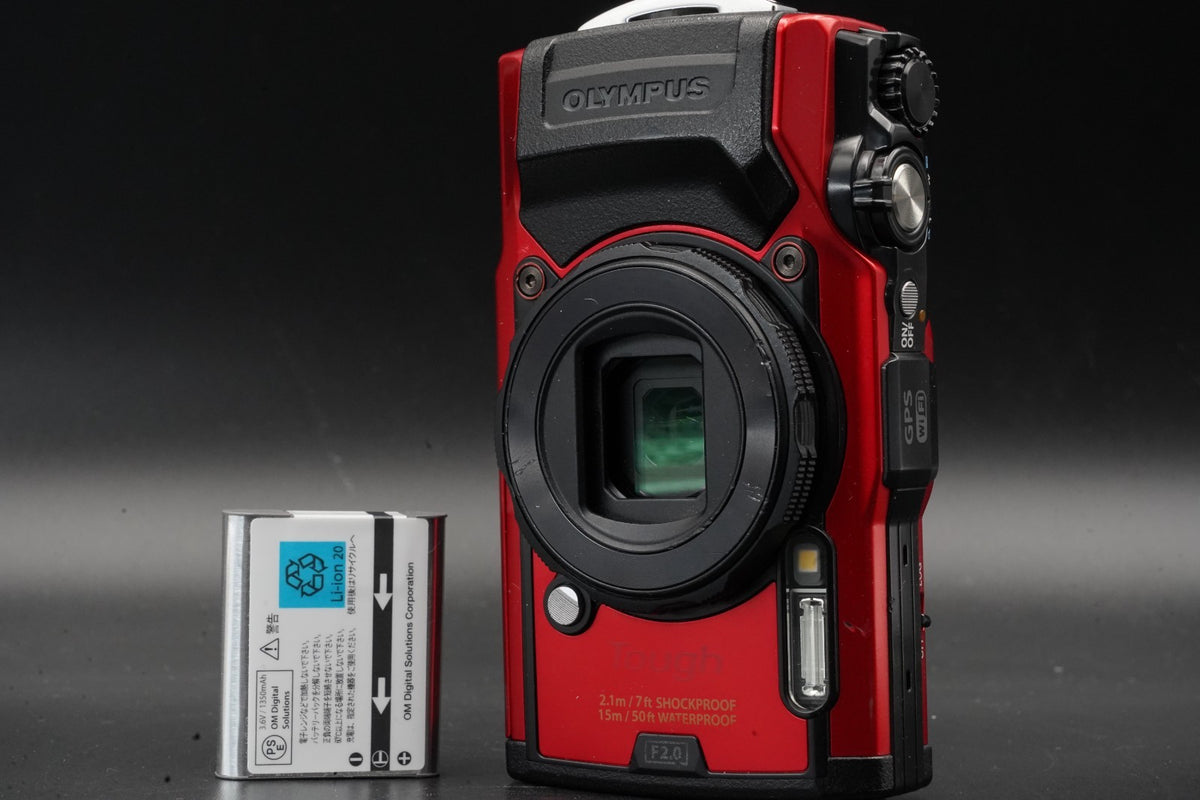 Olympus Tough TG-6 Red Waterproof Digital Camera 12MP -2734 cuts- #11428