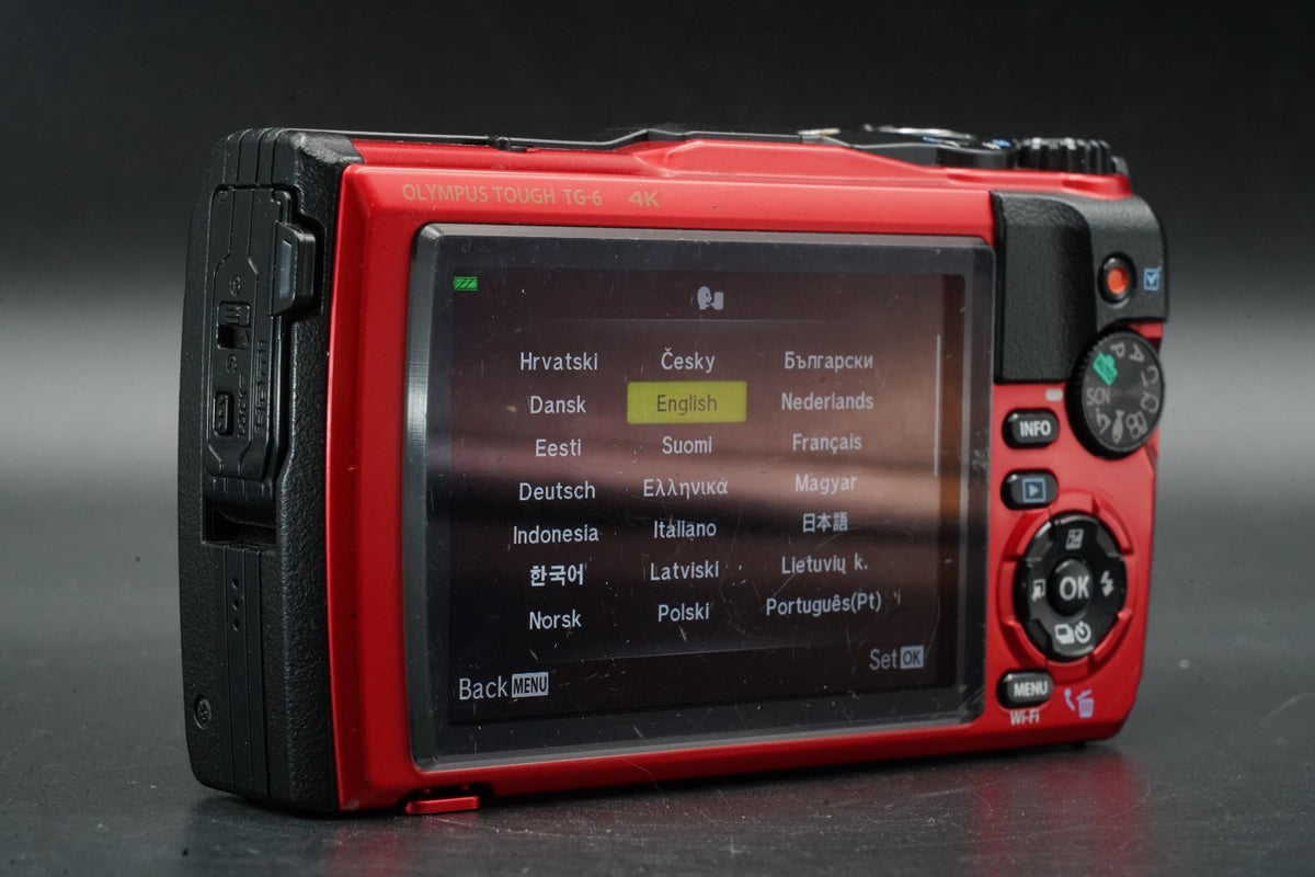 Olympus Tough TG-6 Red Waterproof Digital Camera 12MP -2734 cuts- #11428