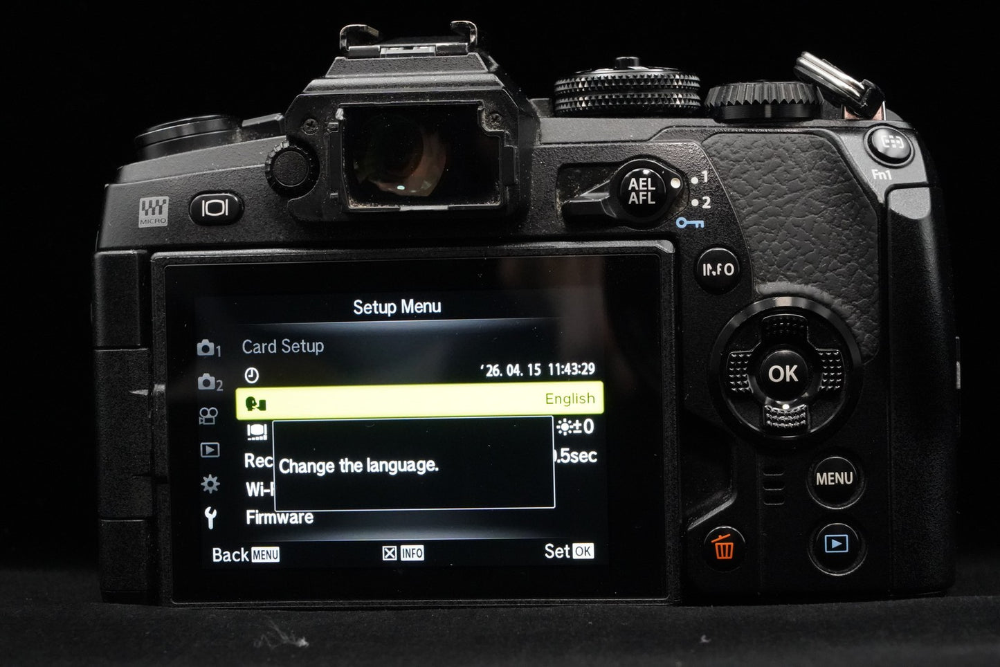 Olympus OM-D E-M1 Mark II Digital Camera Black Body JAPAN US Duty Paid 10020