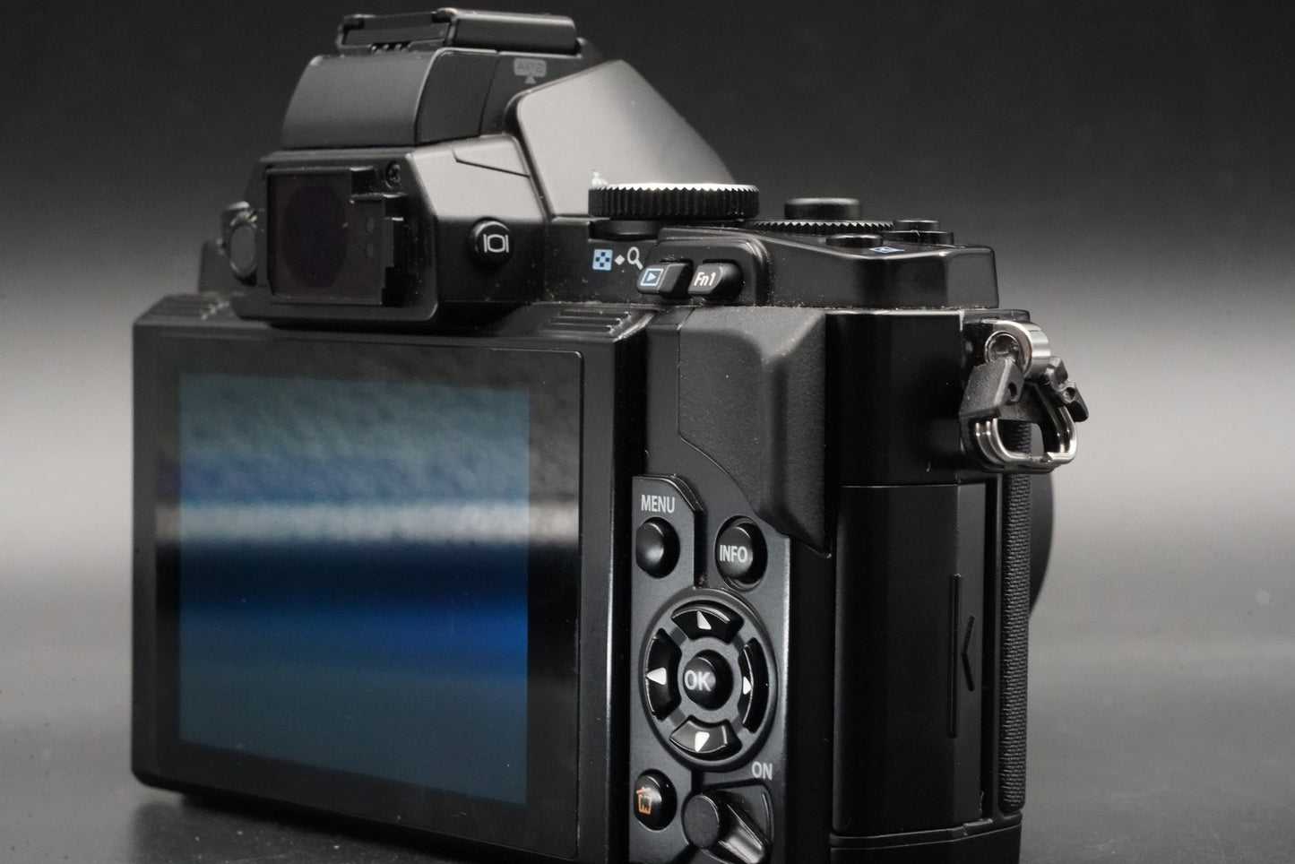 2 Lenses!! Olympus OM-D E-M5 Mirrorless Digital Camera Black 11028