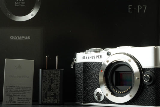 OLYMPUS PEN E-P7 Digital Camera Body Silver -347 cuts- #11893