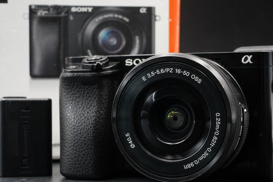 Sony alpha a6000 Digital Mirrorless Camera with Lens Black -22905 cuts- #11205