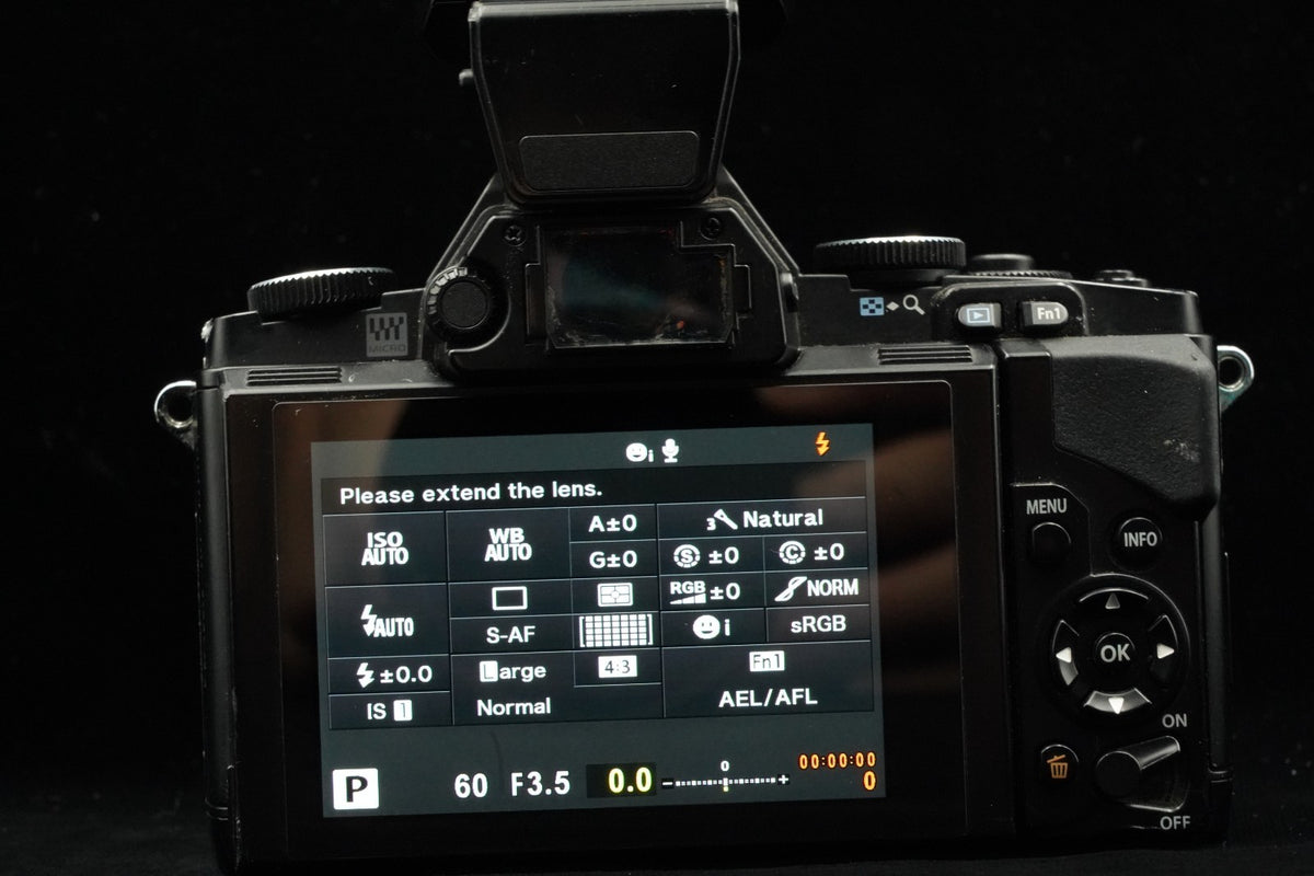 Olympus OM-D E-M5 Mirrorless Digital Camera with Lens Black US STOCK #10481