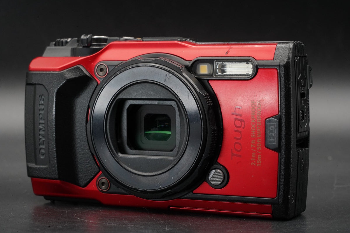 Olympus Tough TG-6 Red Waterproof Digital Camera 12MP -2734 cuts- #11428
